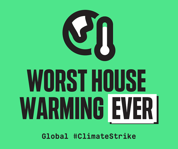 house warming climate strike
